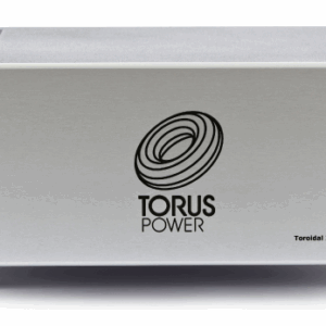 A Torus Power device with logo on a metallic surface.